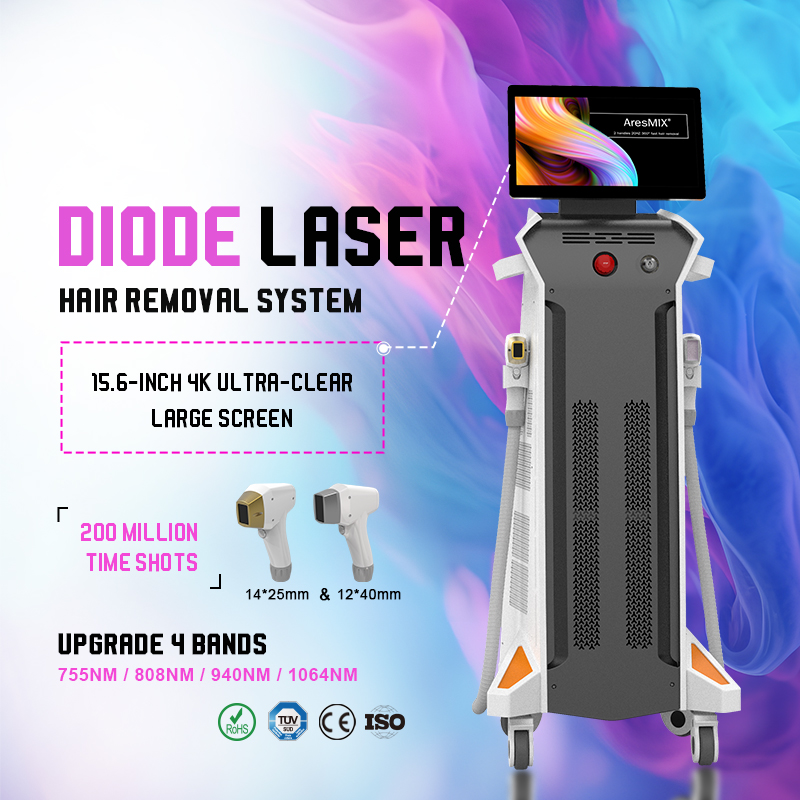 AresMix® DL1500 Fouth Wavelength 808nm Diode Laser Hair Removal Machine