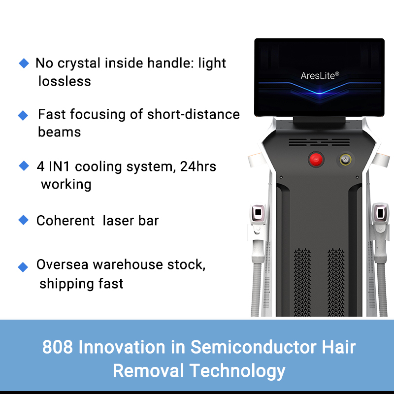 AresLite® DM40P Android System Non-Crystal 4 Wavelength Diode Laser Hair Removal Machine