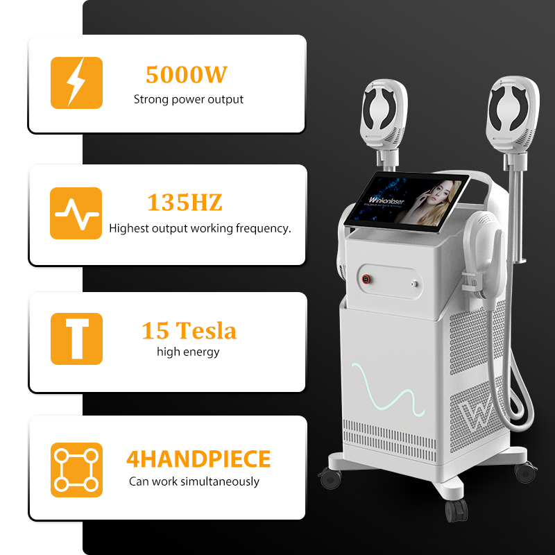 Renasculpt® FE80 Electromagnetic Wave 5000W 15 Tesla Ems Sculpting Machine