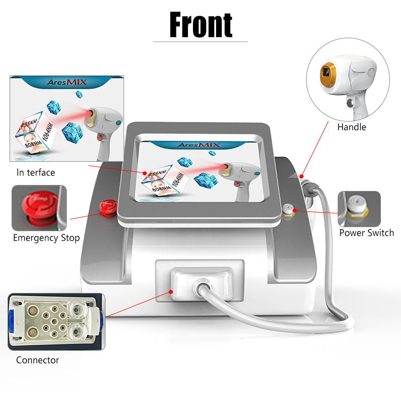 AresMix® DL700 808nm Diode Laser Fast Hair Removal Machine Skin Rejuvenation Beauty Equipment