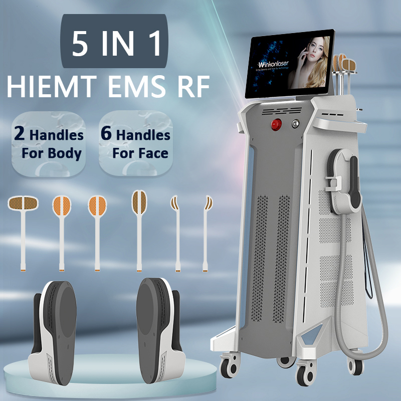 Rena® FE16 Face Ems RF Wrinkle Removal Face Lifting Beauty Machine 6 Handes + 2 EMT Body Muscle Machine